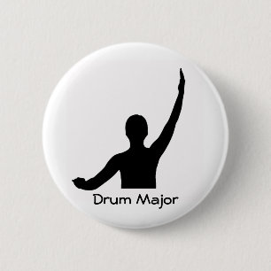 Drum Major 6 Cm Round Badge