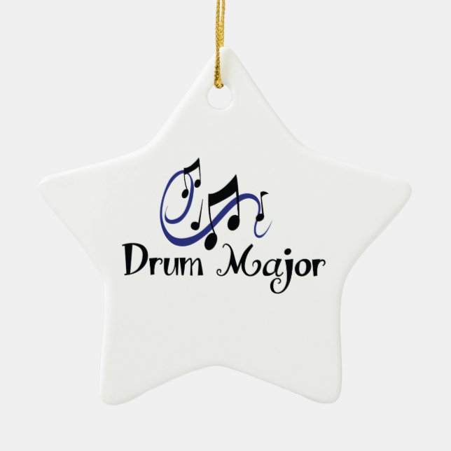 DRUM MAJOR CERAMIC TREE DECORATION (Front)