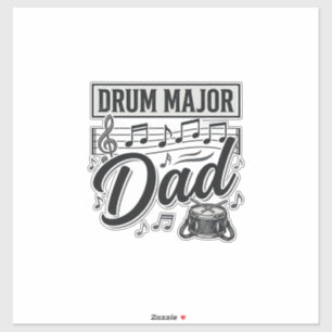 Drum Major Dad Vintage Music Shirt Design_1