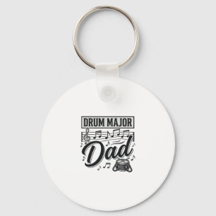 Drum Major Dad Vintage Music Shirt Design_1 Key Ring