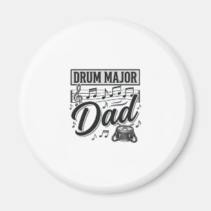Drum Major Dad Vintage Music Shirt Design_1 Magnet