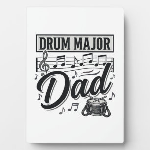 Drum Major Dad Vintage Music Shirt Design_1 Plaque