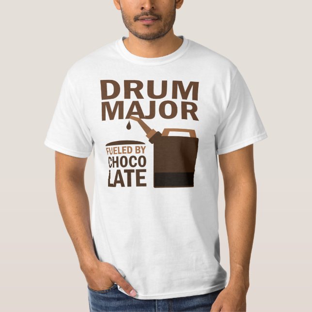 Drum Major (Funny) Chocolate T-Shirt (Front)