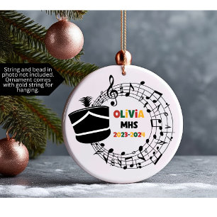 Drum Major Marching Band Christmas Ornament