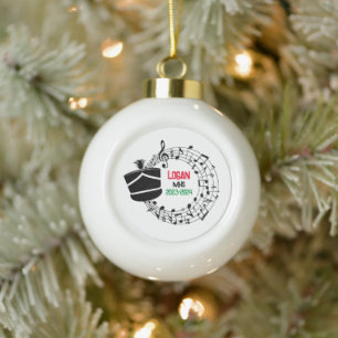 Drum Major Marching Band Christmas Ornament