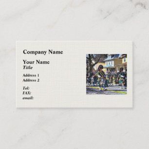 Drum Major of Pipe Band Business Card