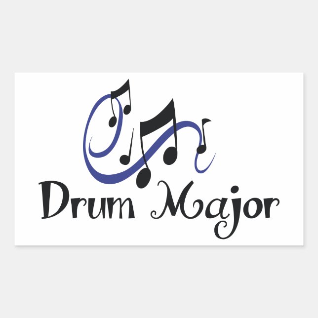 Drum Major Rectangular Sticker (Front)