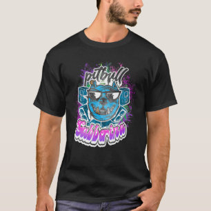 Drum N Bass Hardstyle Frenchcore Gabber Devil Dog  T-Shirt
