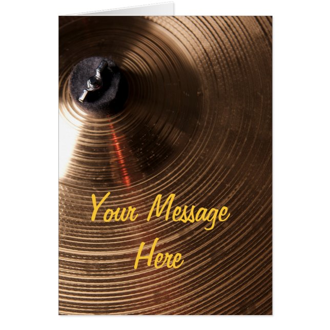 Drum or Drummer Cymbal Picture (Front)