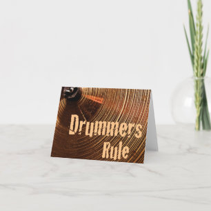 Drum or Drummer Greeting Card or Note Card
