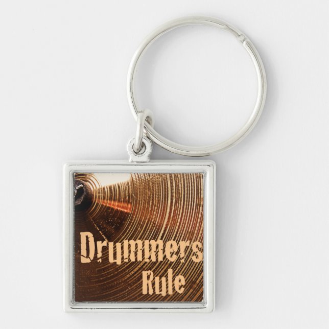 Drum or Drummer Keychain or Key Chain (Front)