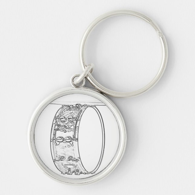 Drum or Drummer Keychain or Key Chain (Front)