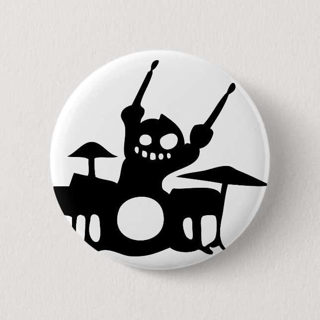 drum.png 6 cm round badge (Front)
