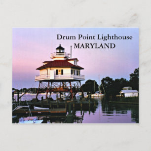 Drum Point Lighthouse, Maryland Postcard