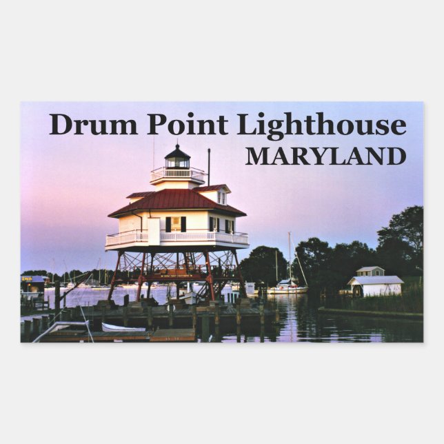 Drum Point Lighthouse, Maryland Stickers (Front)