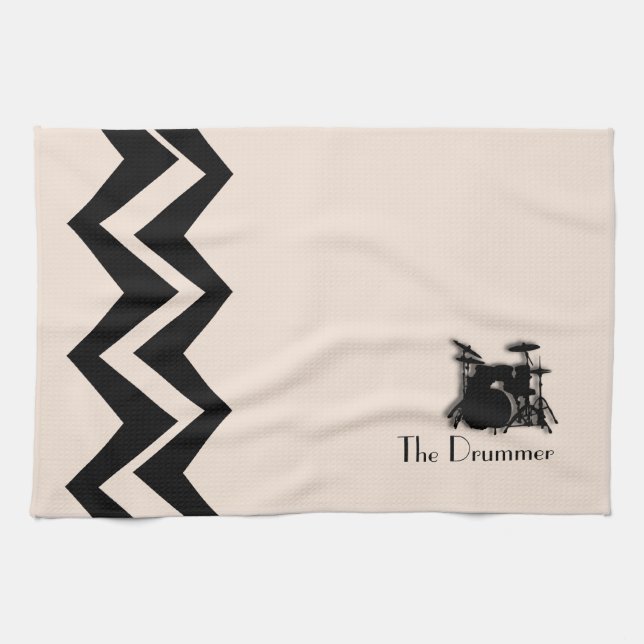Drum Set Custom  Art-Deco Custom  Towels (Horizontal)