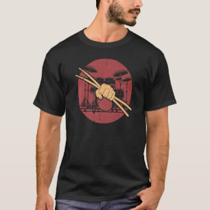 Drum Set Drumsticks Drummer Musician Drumming  Vin T-Shirt