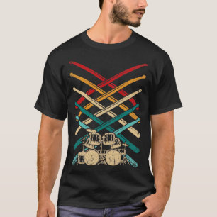 Drum Set Drumsticks Percussion Drums T-Shirt