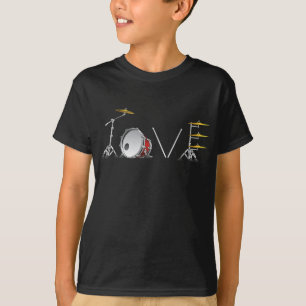 drum set love beat drums music band gifts  a drumm T-Shirt