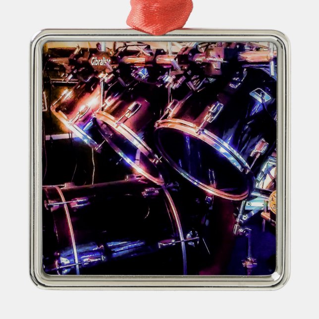 Drum Set Metal Ornament (Front)