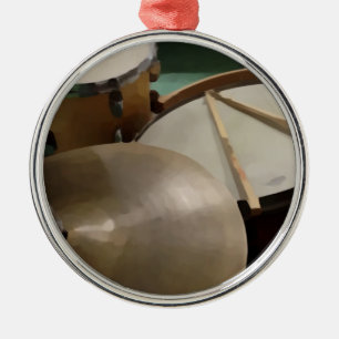 Drum Set Metal Ornament