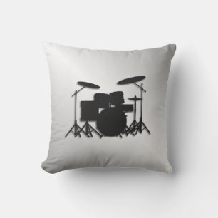 Drum Set Music Design Cushion