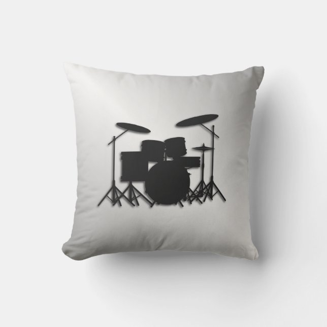 Drum Set Music Design Cushion (Front)