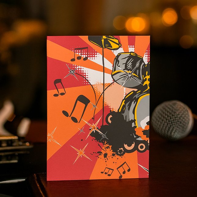 Drum Set Music Invitation (Creator Uploaded)