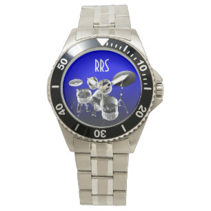 Drum Set Personalised Monogram Gift Watch