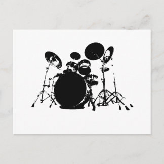 drum set PNG Postcard