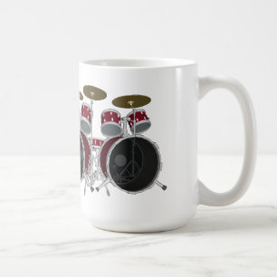 Drum Set (red) - Double Kick - Coffee Mug