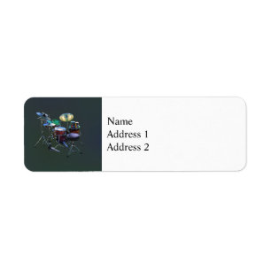 Drum Set Return Address Label