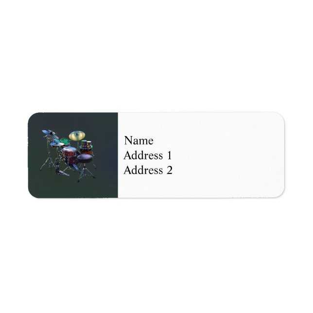 Drum Set Return Address Label (Front)