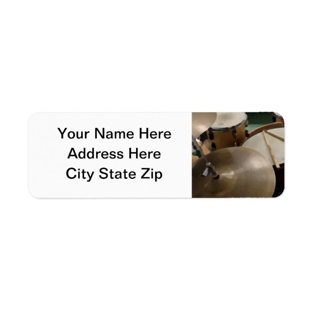 Drum Set Return Address Label (Front)