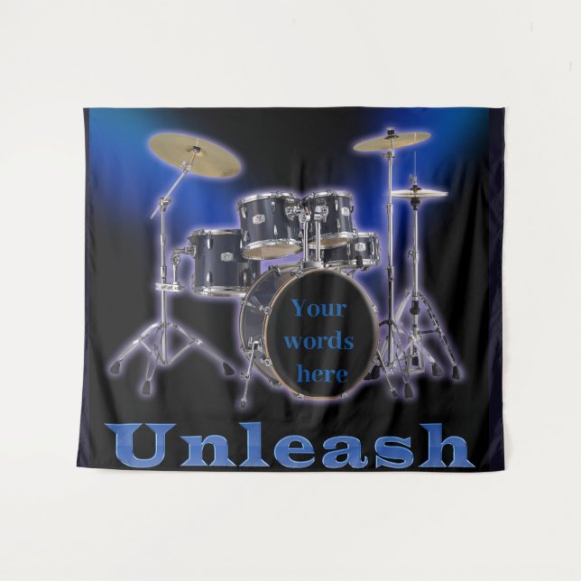 Drum set  tapestry (Front (Horizontal))