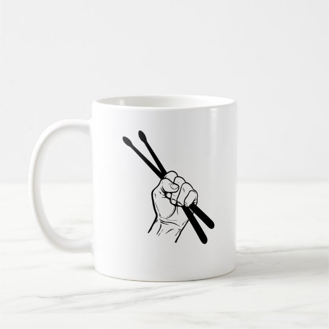 DRUM STICK COFFEE MUG (Left)