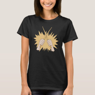 Drum Stick Musical Instrument Drummer Percussionis T-Shirt