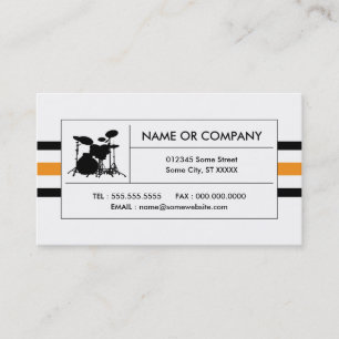 drum stripes business card