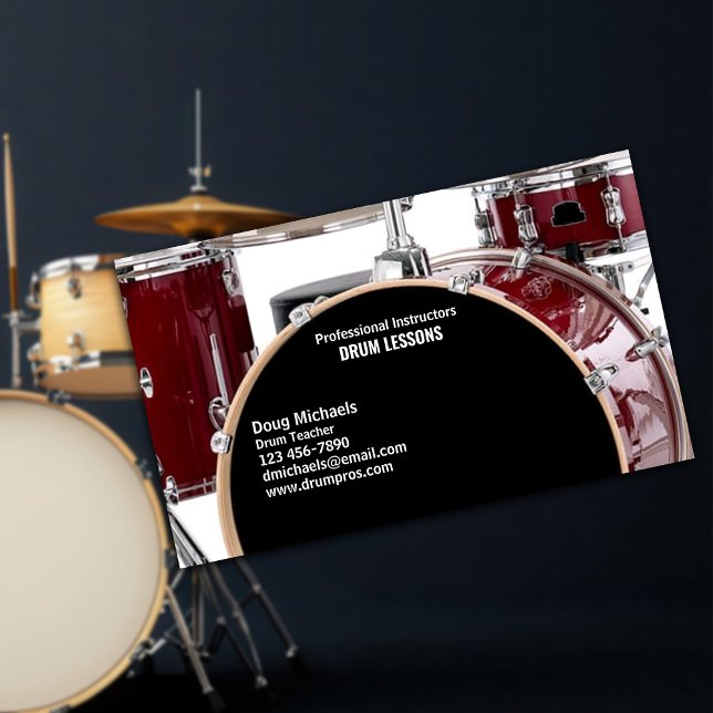Drum Teacher Business Card (Creator Uploaded)