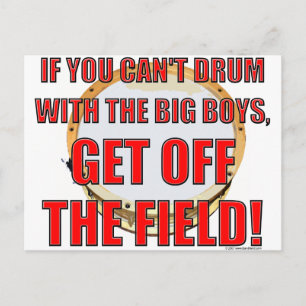 Drum With The Big Boys 2 Postcard