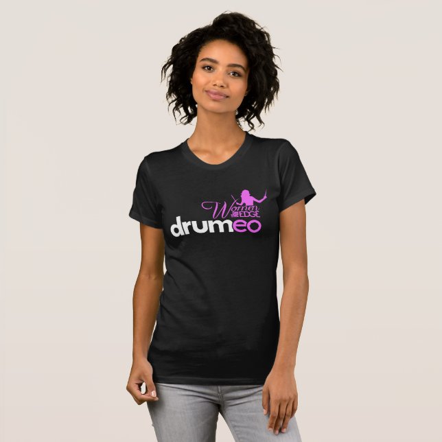 Drumeo Women On The Edge Shirt - Pink (Front Full)
