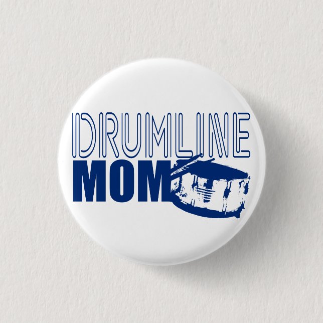 Drumline Mum Blue 3 Cm Round Badge (Front)