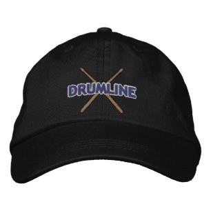 Drumline Sticks Crossed Embroidered Hat
