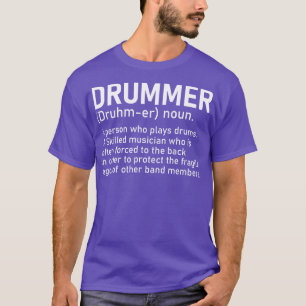 Drummer A Person Who Plays Drums Funny Drummer Gif T-Shirt