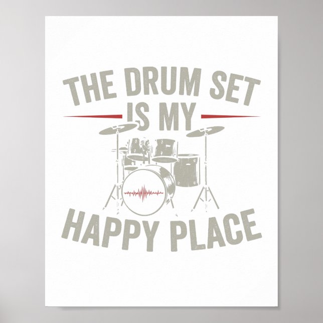 Drummer | Band drums musician gifts Poster (Front)