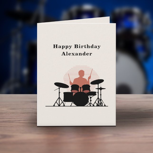 Drummer Birthday Card (Drummer Birthday Card)
