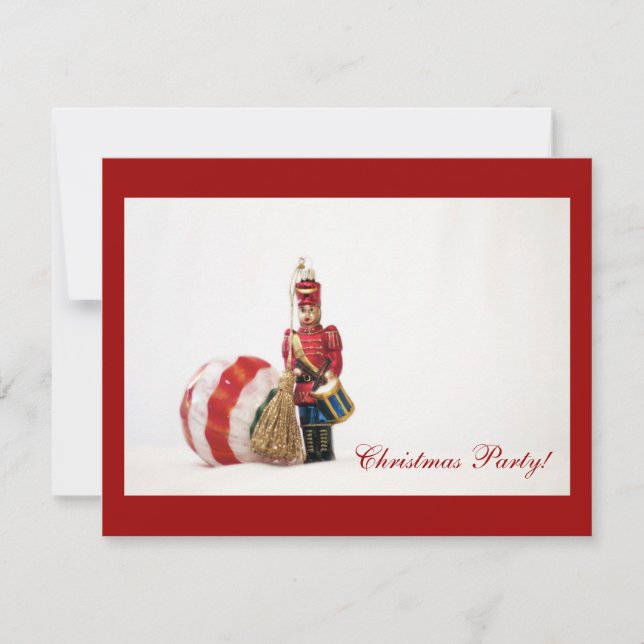 Drummer Boy and Christmas Ball Holiday Card (Front)