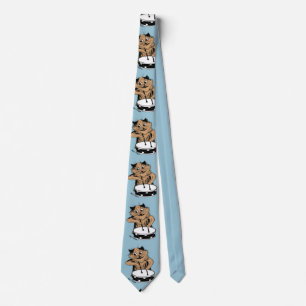 Drummer Cat Louis Wain Tie