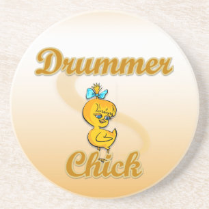 Drummer Chick Coaster