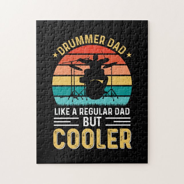 Drummer Dad Jigsaw Puzzle (Vertical)